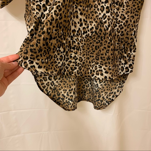Twik Simons Cheetah Hi-Low 3/4 Sleeve Top Small - Picture 4 of 14